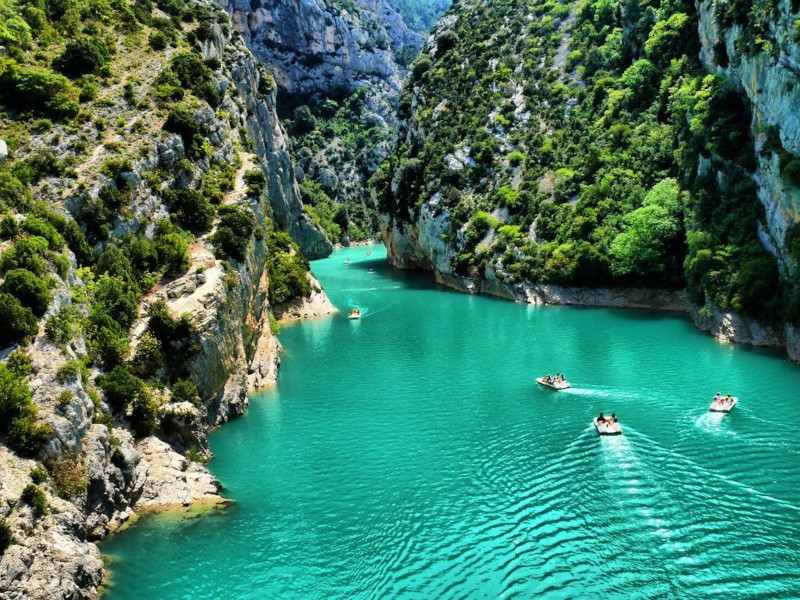 Gorges du Verdon, Provence, France, canyon, azure water